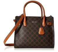 Nine West Bettina Umh ngetasche, Braun, Logo, Einheitsgr e