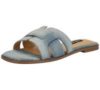 NINE WEST Damen Germani Flache Sandale, Light Blue Denim 450, 40 EU