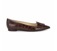 Nine West Damen Jesike Ballerinas, Dunkelbraun Croco 200, 42.5 EU
