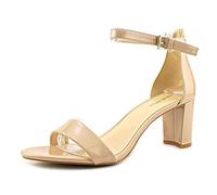 Nine West Damen Pruce Sandale mit Absatz, Natürliches Lack, 44 EU