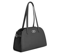 Nine West Danika Umhängetasche Large Shoulder Satchel, Schwarz, Medium