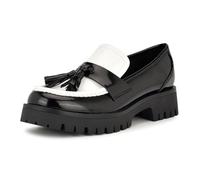 NINE WEST Garry Loafer für Damen, Schwarz/Weiß 001, 40 EU