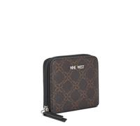 Nine West Norah SLG Kleiner Reißverschluss, Braunes Logo, schwarz, Medium