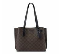 Nine West Shonda-Tragetasche, Braunes Logo/Schwarz, Large