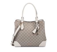 NINE WEST womens Brooklyn Carryall satchel Beige Logo/Milk one size