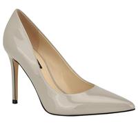 Nine West Women's Fresh Pointy Toe Pump, Light Grey Patent 052, 42 EU