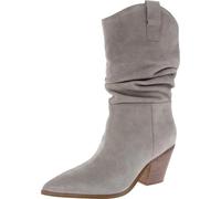 Nine West Damen Kadon Mid Calf Boot, Taupe Suede 240, 38.5 EU