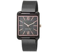 Nine West Women's Mesh Bracelet Watch Gunmetal Grey