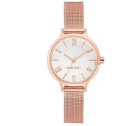 Nine West Women's Mesh Bracelet Watch Rose Gold