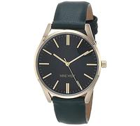 Nine West Women's Strap Watch Green/Gold