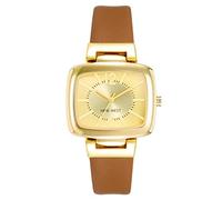 Nine West Women's Strap Watch, NW/1856 Honey Brown/Gold