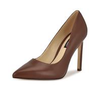 Nine West Women's Tatiana Pump, Medium Brown Leather 210, 38.5 EU