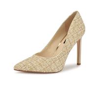 Nine West Women's Tatiana Pump, Natural Multi/Gold 112, 40.5 EU