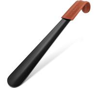 NINEMAX Schuhlöffel Lang, 42cm Langer Schuhanzieher Metall, Lange Schulöffel Stabil （1er Pack）