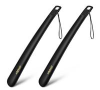 NINEMAX Schuhlöffel Lang Kunststoff, 41cm Langer Schuhanzieher Plastik, Lange Schulöffel Gross Stabil (2er Pack)