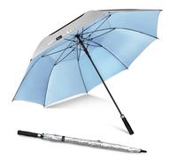NINEMAX UV Schutz Golf Regenschirm Groß,Automatische öFfnen Golfschirm XL
