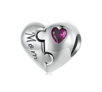 NINGAN 925 Sterling Silber Tochter und Mutter Perle Charm, mit 5a Zirkon passend für Frauen Armband Halskette, Muttertag Geschenk