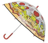 Ninja Turtles Bubble-Regenschirm-Manuelle Öffnung-Mehrfarbig-Hergestellt aus 100% POE mit Fiberglasrahmen-Original entworfen in Spanien
