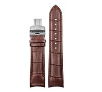 NINOMA 22 mm 23 mm 24 mm Kalbsleder-Uhrenarmband mit gebogenem Ende, kompatibel mit Tissot-Uhrengürtel 1853 COUTURIER T035627A T035407A T035439 Herrenarmband(Brown sk,23mm)