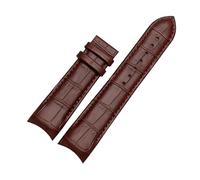 NINOMA 22 mm 23 mm 24 mm Kalbsleder-Uhrenarmband mit gebogenem Ende, kompatibel mit Tissot-Uhrengürtel 1853 COUTURIER T035627A T035407A T035439 Herrenarmband(Brown nk,22mm)