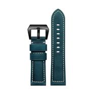 NINOMA 24 mm Retro-Armband aus echtem Leder, kompatibel mit Casio PROTREK-Serie PRW-6600 PRG-600Y PRG-650 PRG-600 Outdoor-Sportuhrenzubehör(Blue bk)