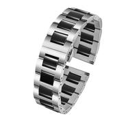NINOMA Edelstahl in Keramik Armband 12mm 13mm 14 15 16 17 18 19 20 21 22mm Uhrenarmband Damen Herren Mode Schnellverschluss Armband(Colour 4,12mm)