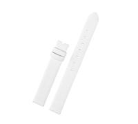 NINOMA Kalbslederarmband kompatibel mit Swarovski Uhr Crystalline Oval Dial Plate 5158517/5158544 /5158972 12mm/14mm Damenarmband Pink/Grau/Schwarz(White NK,14mm)