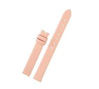 NINOMA Kalbslederarmband kompatibel mit Swarovski Uhr Crystalline Oval Dial Plate 5158517/5158544 /5158972 12mm/14mm Damenarmband Pink/Grau/Schwarz(Pink NK,12mm)