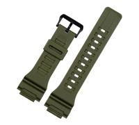 NINOMA Kompatibel mit Casio Aqs810-Armband AQ-S810W, Uhrenersatz, Originalzubehör, WC-5208-Gummigehäuse, weiß, 5208-Harz-Silikon-Uhrenarmband(Army green bk)