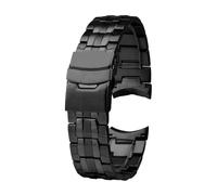 NINOMA Kompatibel mit Casio EF-550 Herren-Edelstahlarmband EDIFICE Serie 5051 EF-524D Armband Wasserdichtes Silikonkautschukarmband 22 mm(EF-550-black)