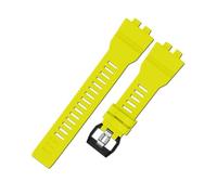 NINOMA Kompatibel mit Casio G-Shock 5554 GBD-800 GBD-800-2/-7 GBA-800 GBA-800uc 3464 Uhrenarmband, mehrfarbig, schwarzes Harzarmband, Uhrenzubehör(Yellow)