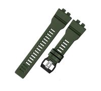 NINOMA Kompatibel mit Casio G-Shock 5554 GBD-800 GBD-800-2/-7 GBA-800 GBA-800uc 3464 Uhrenarmband, mehrfarbig, schwarzes Harzarmband, Uhrenzubehör(Green)