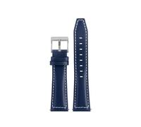NINOMA Kompatibel mit Longines Fast Equestrian Comcast Master Series Ersatzbänder Armband for Männer Frauen Rindsleder Uhrenkette Faltschließe(Blue wl sk,21mm)