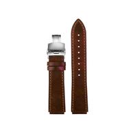 NINOMA Retro-Armband aus echtem Leder, kompatibel mit Casio A158W A168 / F91w / AE-1200WHD/A158/A159/A169/AE1200, Vintage-Uhrenarmband(Brown Silver)