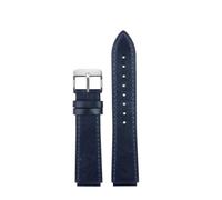 NINOMA Retro-Armband aus echtem Leder, kompatibel mit Casio A158W A168 / F91w / AE-1200WHD/A158/A159/A169/AE1200, Vintage-Uhrenarmband(Blue sk)