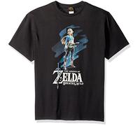 Nintendo Herren Breath of The Wild Zelda Paint T-Shirt, Schwarz, XL