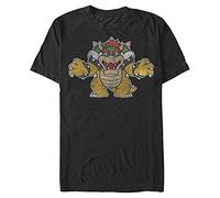 Nintendo Herren Just Bowser T-Shirt, Schwarz, Klein