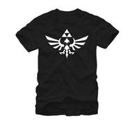 Nintendo Herren Legend of Zelda Triumphant Triforce T-Shirt, Schwarz, L