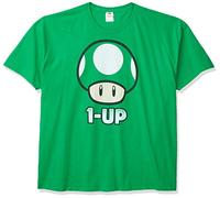 Nintendo Herren Super Mario 1-up Mushroom T-Shirt, Kelly 28, Mittel