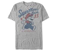 Nintendo Herren Super Mario Running Profile 1985 T-Shirt, Athletic meliert, XX-Large