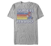 Nintendo Herren Super Mario Running Retro Stripe T-Shirt