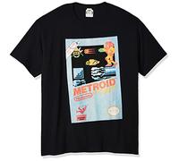 Nintendo Herren Vintage Metroid T-Shirt, Schwarz, XL