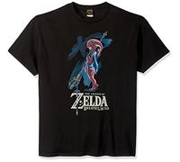 Nintendo Herren Zelda Breath of The Wild Mipha Paint T-Shirt, Schwarz, L