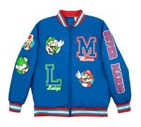 Nintendo Super Mario Bomberjacke für Jungen, Bros. Blue, 5-6