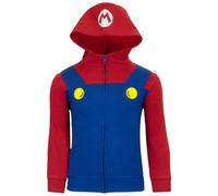 Nintendo Super Mario Bros. Jungen Hoodies Mario und Luigi Zip Up Kapuzen-Sweatshirts für Jungen, Mario, 8