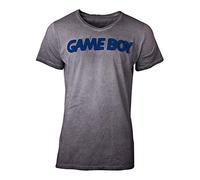 Nintendo T-Shirt Acid Washed Gameboy Men's T-Shirt Grey-S