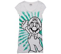 Nintendo T-Shirt (Damen) -M- Mario, weiss/grün