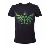 Nintendo T-Shirt -S- Grünes Zelda Logo, schwarz