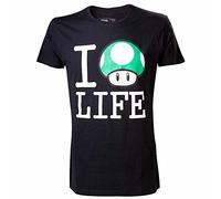 Nintendo T-Shirt -XL- I love Life, schwarz