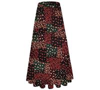 NiPaMi Damen-Rock aus Chiffon, weiß, fließend, Maxirock, Boho, Sommer, elastischer Bund, plissierter A-Linie, langer Rock für Frauen 2026, Mittel